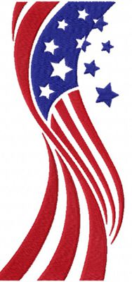 Stars and Stripes free machine embroidery designs