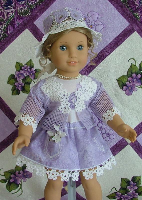 Advanced Embroidery Designs - Forget-Me-Not Outfit for 18-in. Dolls