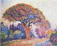 The Pine, St. Tropez by Paul Signac Machine Embroidery Design