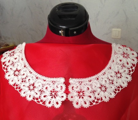Advanced Embroidery Designs - Freestanding Battenberg Lace Collar