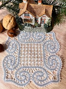 FSL Battenberg Lace Square Doily