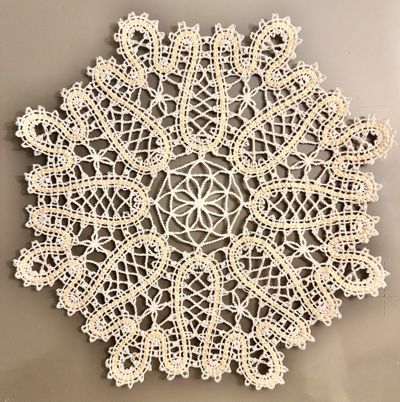 Freestanding Battenberg Lace Doily