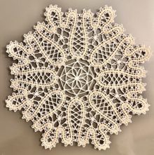 Freestanding Battenberg Lace Doily