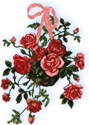 Mega Rose embroidery design