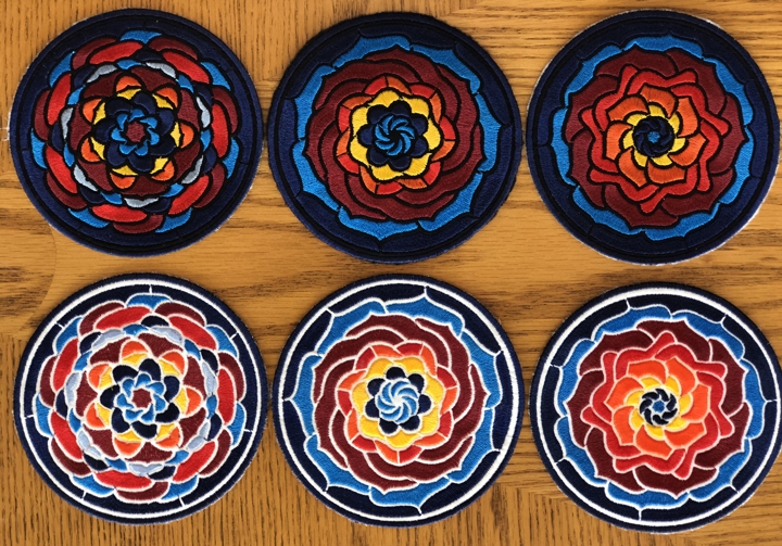 Advanced Embroidery Designs - Mosaic Coasters In-the-Hoop (ITH)
