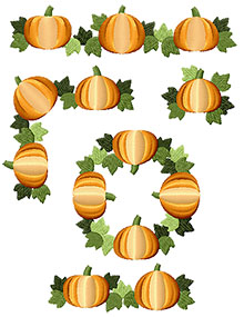 Pumpkin Border Set