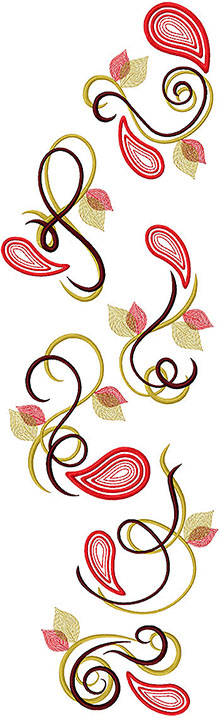 Swirls and Paisles Set Machine Embroidery Design