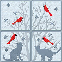 Winter Panes Set Machine Embroidery Design