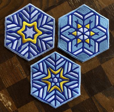 Snowflake Coasters In-the-Hoop (ITH) Set