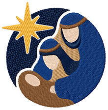 Nativity free machine embroidery designs