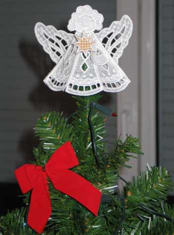ITH Angel Tree Topper  A Stitch in Time Embroidery Designs