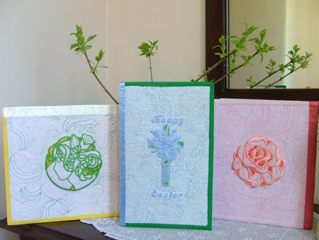 Quilted Greeting Cards with Machine EmbroideryPart II - Advanced