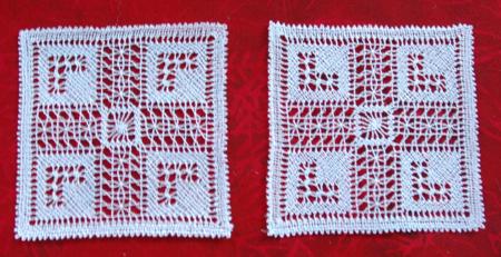 Free-Standing Bobbin Lace Square image 3