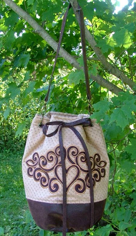 Cinch Hand Bag with Embroidery - Advanced Embroidery Designs
