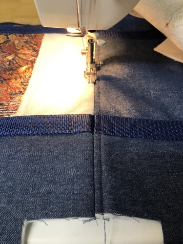 Bottom seam pressed open andtop- stitched on both sides