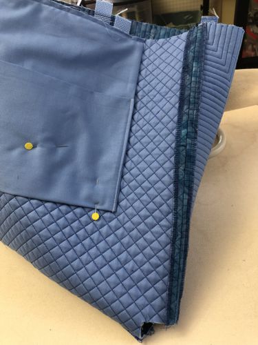 Both sides of the bag are stitched together.